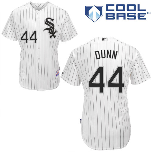 Adam Dunn #44 MLB Jersey-Chicago White Sox Men's Authentic Home White Cool Base Baseball Jersey